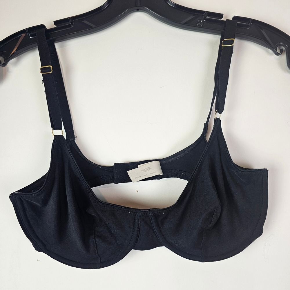 Victoria's Secret Vintage Underwire Unlined Bra Style #3373 Size 36C Black